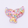 Transparent Flatback Resin Cabochons Accessories RESI-WH0009-81-1