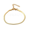 304 Stainless Steel Herringbone Chains Bracelet for Men Women BJEW-D450-01G-03-4