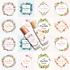 80Pcs 8 styles Paper Lip Balm Adhesive Label Stickers STIC-WH0026-019-4