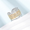 304 Stainless Steel Cuff Open Rings LS-RJEW-H266-04B-GP-2
