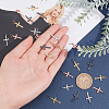 24Pcs 4 Colors Brass Pendants KK-PH0003-77-5