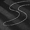 Tarnish Resistant Classic Plain 304 Stainless Steel Mens Womens Cable Chain Necklaces STAS-M174-025P-2