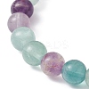 Natural Mixed Gemstone & Synthetic Hematite Beaded Stretch Bracelet BJEW-JB09760-5