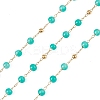 Dyed Natural Jade Round Beaded Chain CHS-C006-01F-1