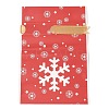 Christmas Snowflake Plastic Packing Pouches Drawstring Bags ABAG-Q053-03H-1