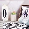 12 Sheets 2 Colors Number 0~9 PVC Waterproof Self-Adhesive Sticker DIY-NB0007-28-5