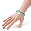 Bling Galss Round Beaded Stretch Bracelet BJEW-JB09241-3