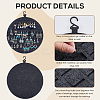 Polyester Wall-Mounted Jewelry Hanging Rolls AJEW-WH20002-23A-6