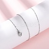 1.5MM 304 Stainless Steel Cable Chain Necklaces NJEW-T016-29P-1