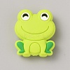 Frog Food Grade Eco-Friendly Silicone Focal Beads SIL-WH0006-29F-1