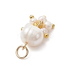 Potato Natural Cultured Freshwater Pearl Pendants PALLOY-JF04749-03-4