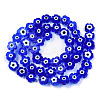 Handmade Evil Eye Lampwork Beads Strands LAMP-N029-018-02-2