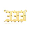 Ion Plating(IP) 201 Stainless Steel Pendants STAS-N090-LA866-3LG-2
