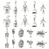 100pcs 10 Style Tibetan Style Alloy Pendants TIBEP-CJ0001-27-1