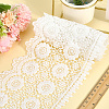 5Yards Milk Fiber Embroidery Flower Tassel Lace Ribbon OCOR-GF0004-69-7