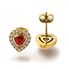 Ion Plating(IP) 304 Stainless Steel Stud Earrings EJEW-H018-01G-01-1