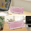 1-Tier Acrylic & Alloy Keyboard Display Stands ODIS-WH20003-02B-03-5