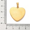 Christmas Ion Plating(IP) 304 Stainless Steel Enamel Pendants STAS-Z098-36G-3
