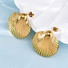 304 Stainless Steel Stud Earrings LS-EJEW-F357-01G-03-5