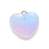 Resin Pendants RESI-WH0025-15F-2