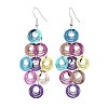 430 Stainless Steel Dangle Earrings EJEW-B157-01C-4