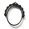 Rotatable Alloy Swivel Open Back Bezel Pendants PALLOY-I223-18EB-1