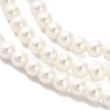 AB Color Plated Shell Pearl Round Beads Strands LS-BSHE-XCP0001-31-3