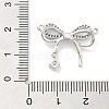 Brass Micro Pave Clear Cubic Zirconia Pendants ZIRC-L104-005P-3
