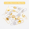 Brass Earring Hooks KK-FH0001-25-5