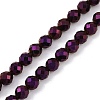 Electroplated Synthetic Non-magnetic Hematite Beads Strands G-H072-B01-01F-1