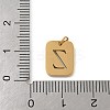 304 Stainless Steel Charms LS-STAS-R001-01G-Z-3
