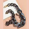 Acrylic Curb Chain Necklaces & Dangle Earrings Sets FS-WGC8108-03-1