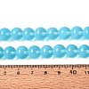 Transparent Glass Imitation Cat Eye Beads Strands GLAA-Q110-01C-06-4