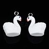 Flocky Resin Pendants X-RESI-N032-13-4