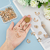 50Pcs 5 Style Moon & Star & Arrow Alloy Pendants FIND-HY0002-56-3
