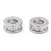 Brass Micro Pave Clear Cubic Zirconia Beads KK-U028-24P-2