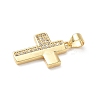 Brass Micro Pave Cubic Zirconia Pendants KK-D426-15C-G-2