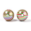 Printed Opaque Acrylic Beads MACR-T048-05E-2