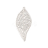 Rack Plating Brass Filigree Big Pendants KKC-K001-04P-2