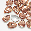 Pointed Back Glass Rhinestone Cabochons RGLA-T081-10x14mm-08-1