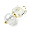 2Pcs Glass Beads Pendants PALLOY-JF03385-4