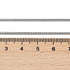 Tarnish Resistant 1.5mm 316 Surgical Stainless Steel Snake Chain Necklaces STAS-D064-2