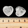 Heart Natural Quartz Crystal Palm Stones G-C134-06A-16-3