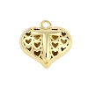 Hollow Brass Pendants for Valentine's Day KK-M289-03T-G-1
