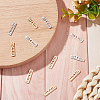 16Pcs 2 Colors Brass Moon Phase Bar Pendants KK-BBC0004-44-5