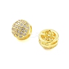 Rack Plating Brass Clear Cubic Zirconia Pendants KK-S379-03G-2