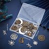 72Pcs 18 Style Tibetan Style Alloy Pendants TIBEP-SC0002-23-7