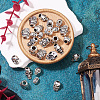 28Pcs 7 Styles Tibetan Style Alloy Beads TIBEB-TA0001-30-6