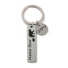 Mother's Day Gift 201 Stainless Steel Word Mama Bear Keychains LS-KEYC-E040-01P-04-1