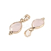 Natural Rose Quartz Faceted Pendans KK-L218-004G-03-2